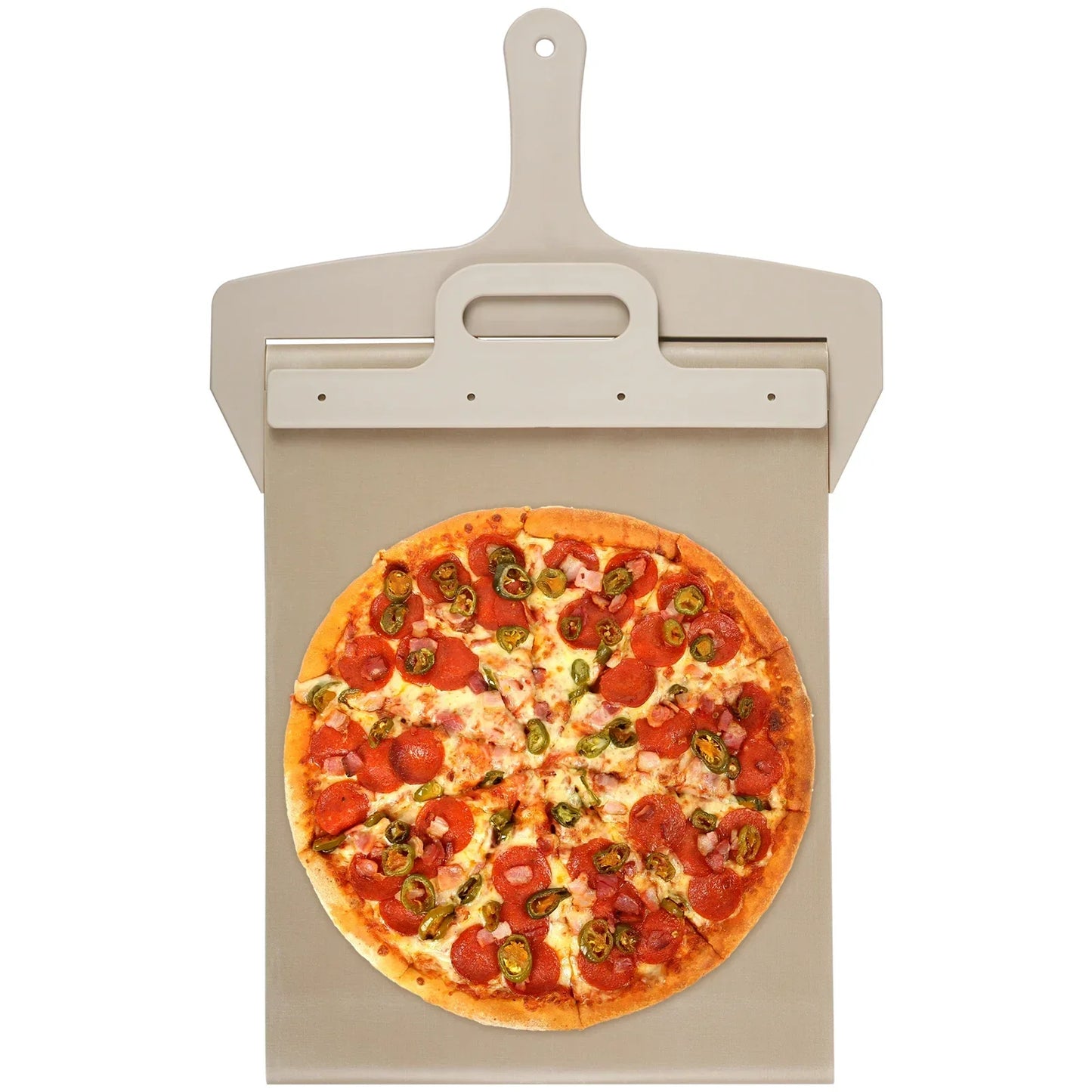 Non-Stick Portable Pizza Shovel with High-Temperature Cloth Slider Kitchen Paddle for Easy Sliding
