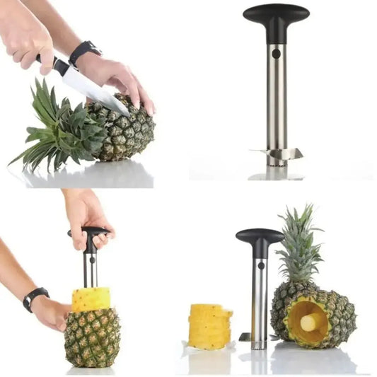 Stainless Steel Pineapple Corer & Slicer, Pineapple Peeler Fruit Cutter