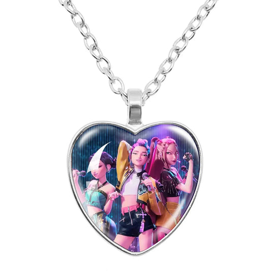Anime Cartoon Necklace and Bracelet Set â Beaded Jewelry Accessories for Girls
