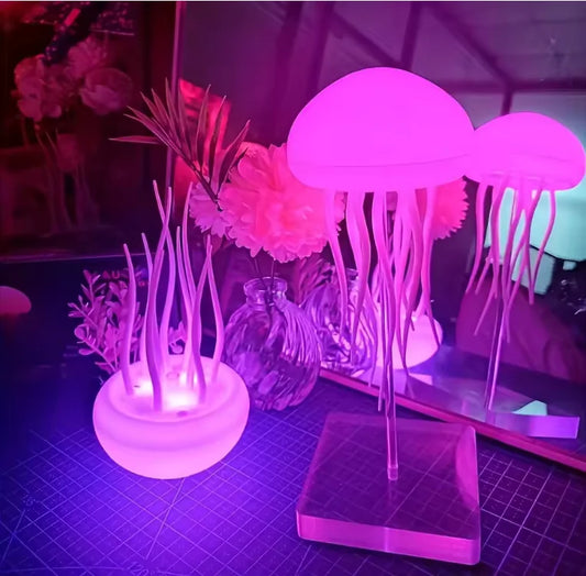 Jellyfish Night Light, Dancing Jellyfish Bedside Lamp, RGB LED Gradient Light