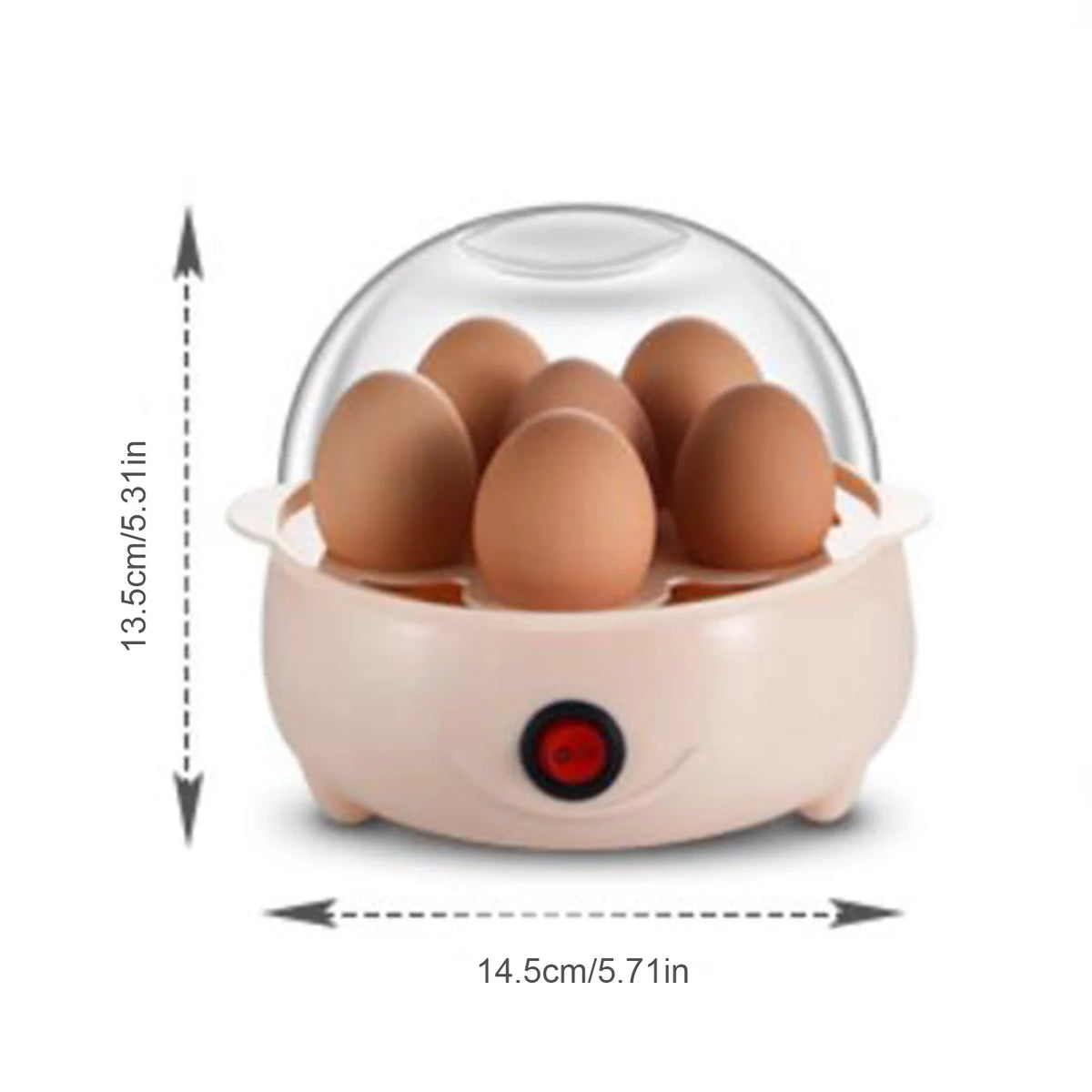 160W 220V Multifunctional Electric Egg Boiler 6Eggs/Layer Hard Boiled Egg Poacher Smart Breakfast Machine for Home Kitchen Use
