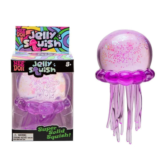 Schylling NeeDoh Fuzz Ball Jellyfish Squishy Toy – Soft Sensory Squeeze Fidget Toy