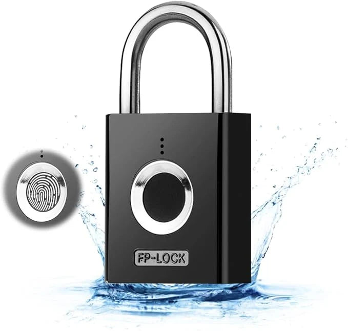 Smart Fingerprint Padlock – Waterproof Keyless Rechargeable Security Lock