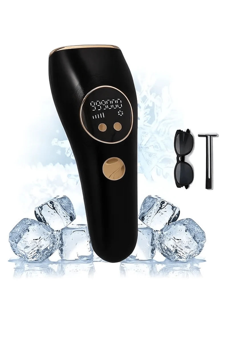 IPL Hair Removal Device with Ice Cooling | Portable At-Home IPL Epilator for Face & Body