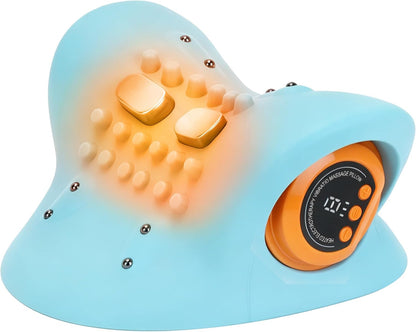 3-in-1 Heated Neck Massager with EMS Pulse, Vibration & Remote Control for Muscle Relaxation