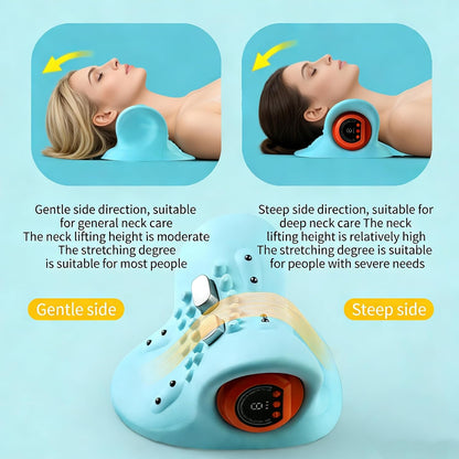 3-in-1 Heated Neck Massager with EMS Pulse, Vibration & Remote Control for Muscle Relaxation