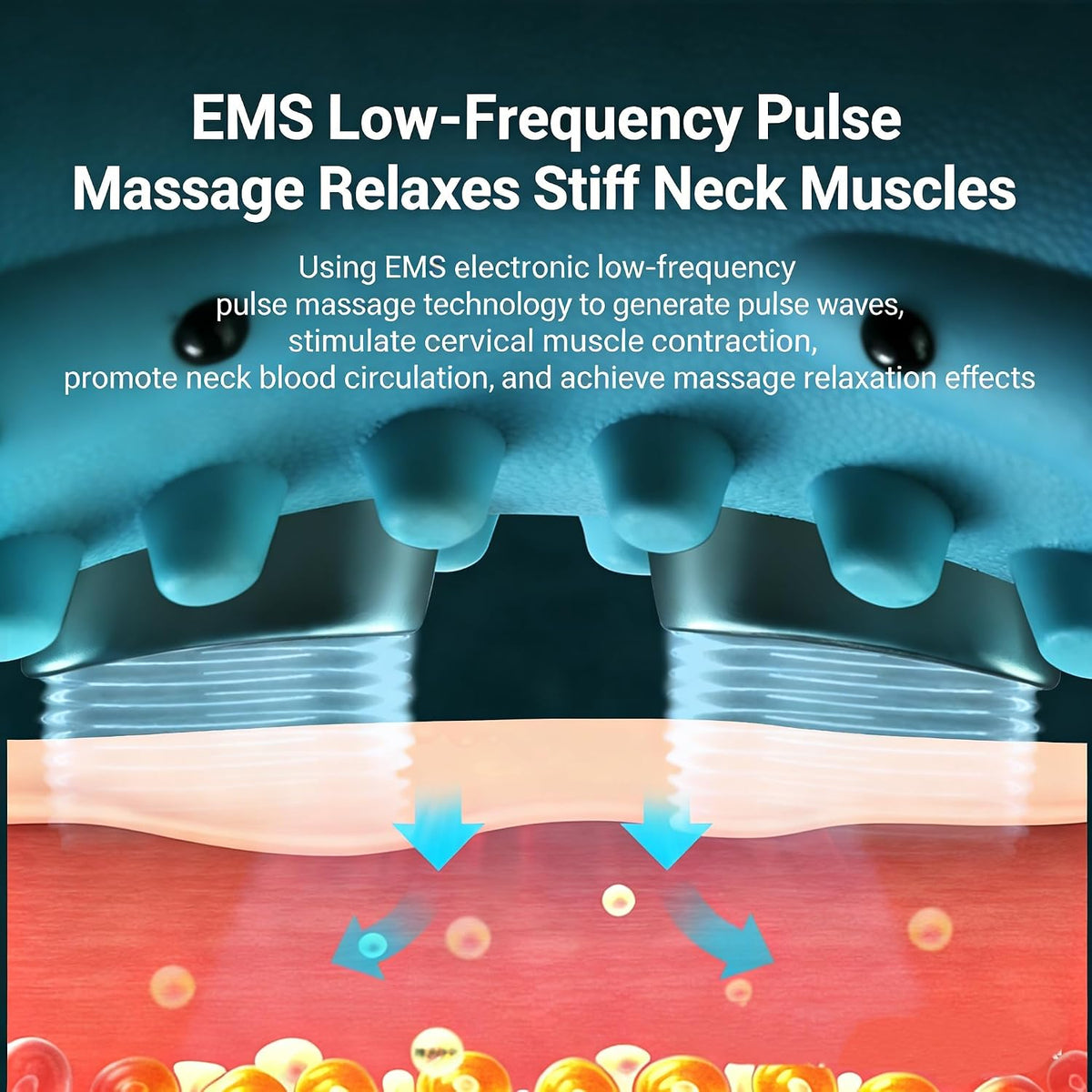 3-in-1 Heated Neck Massager with EMS Pulse, Vibration & Remote Control for Muscle Relaxation