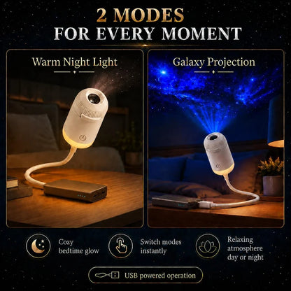 USB Starry Sky Galaxy Projector Night Light