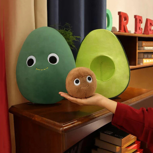 30cm Avocado Plush Toy Soft Stuffed Fruit Pillow & Comfort Cushion for Kids