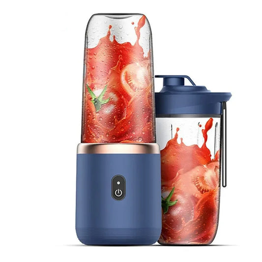 Portable USB Blender, 6-Blade Mini Personal Blender, Rechargeable Juicer Cup