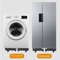 Adjustable Universal Wheel Mobile Rack 4 Locking Wheels Retractable Washing Machine Holder Strong Load-bearing Non-slip