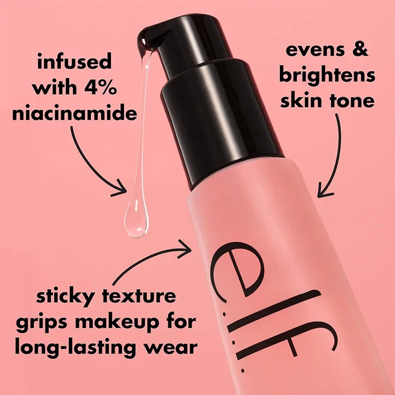 Elf Makeup Base Gel Primer 24ml for Dry Skin - Highly Moisturizing, No Pilling & Natural Finish, Hydrating Lightweight Formula