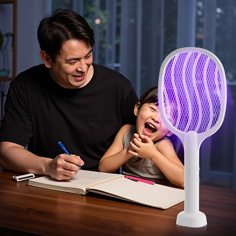 2 in 1 Electric Mosquito Killer Mosquito Lamp with Violet Light Mosquito Trapping USB Rechargeable Portable Mosquito Killer