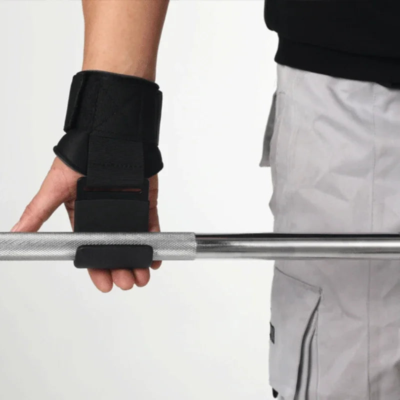 Weight Lifting Hooks Pair Heavy Duty Power Wrist Straps Hand Grip Support For Deadlifts Pull Ups Gym Gloves For Men and Women