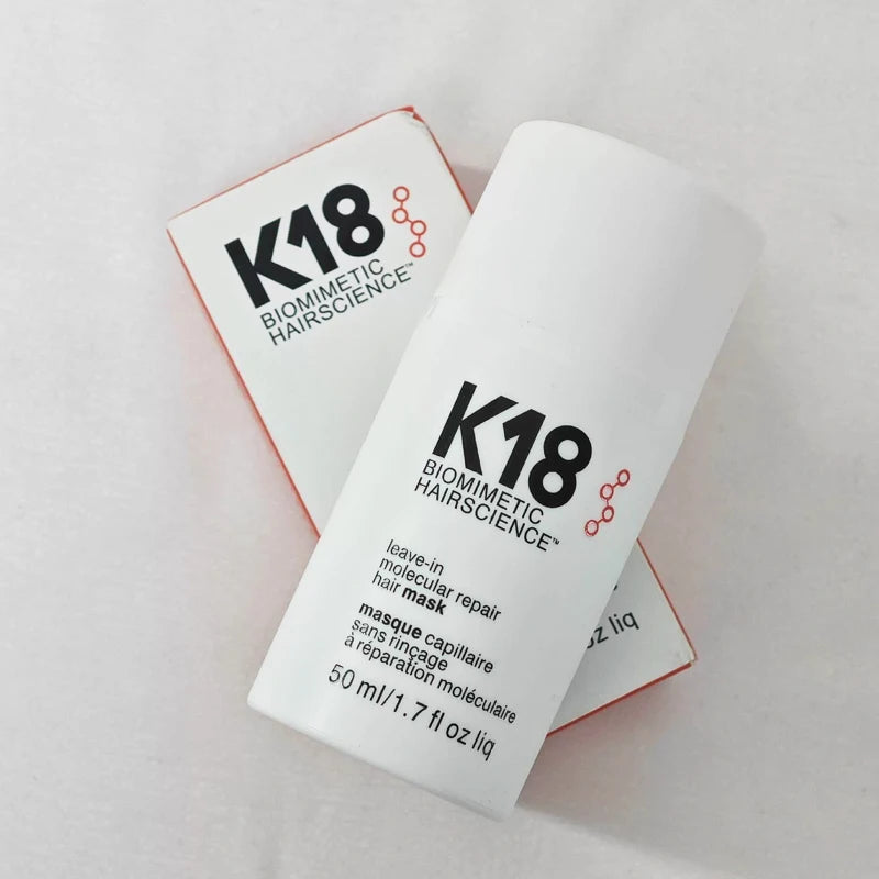 Original 50ml K18 Leave-In Molecular Repair Hair Mask Deep Conditioning Keratin Treatment Soft Hair Smoothing Healthy Hair Care
