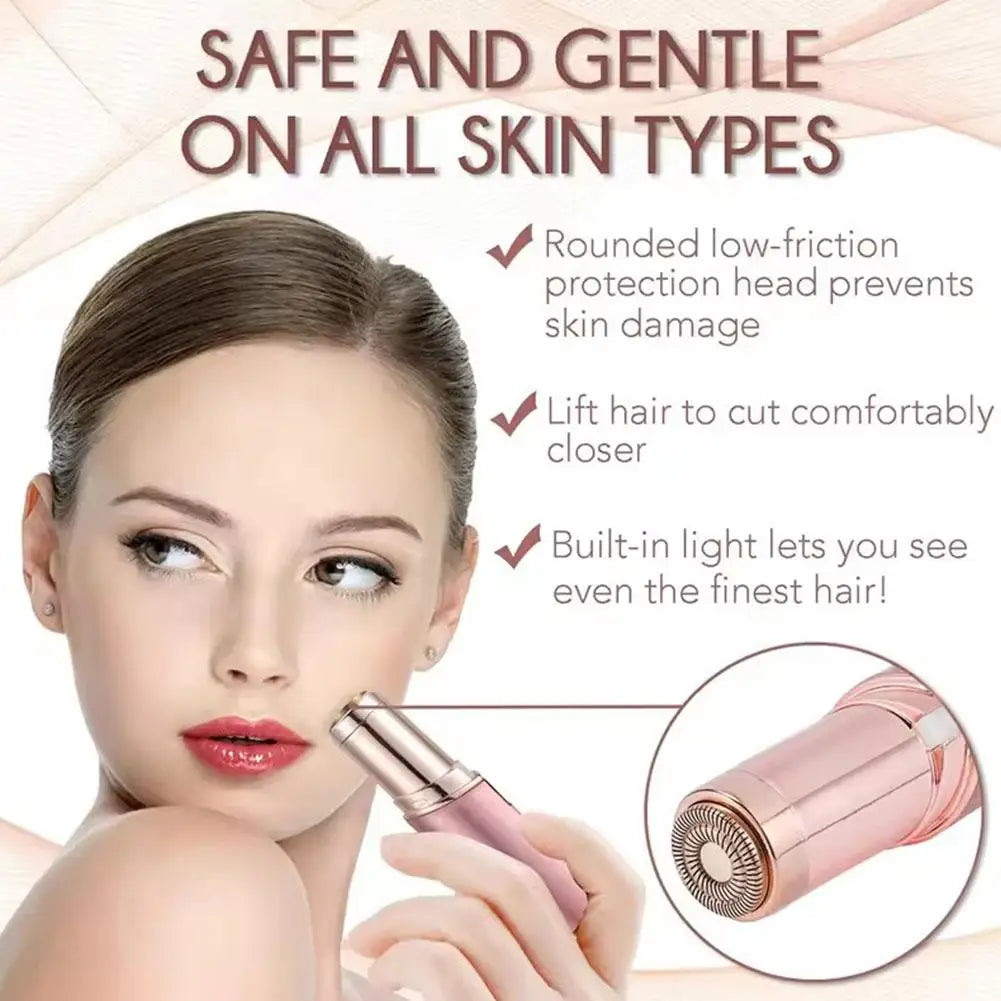 Lipstick‑Shaped Electric Hair Remover Portable Women Facial Hair Removal Device Painless Gentle Shaving Mini Waterproof Razor