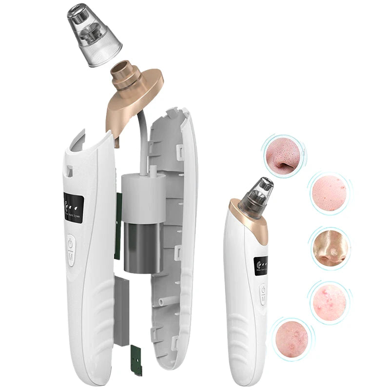 1Set Electric Blackhead Remover Vacuum Cleaner Black Spot Removal Facial Deep Cleansing Pore Cleaner Machine Face Skin Care Tool