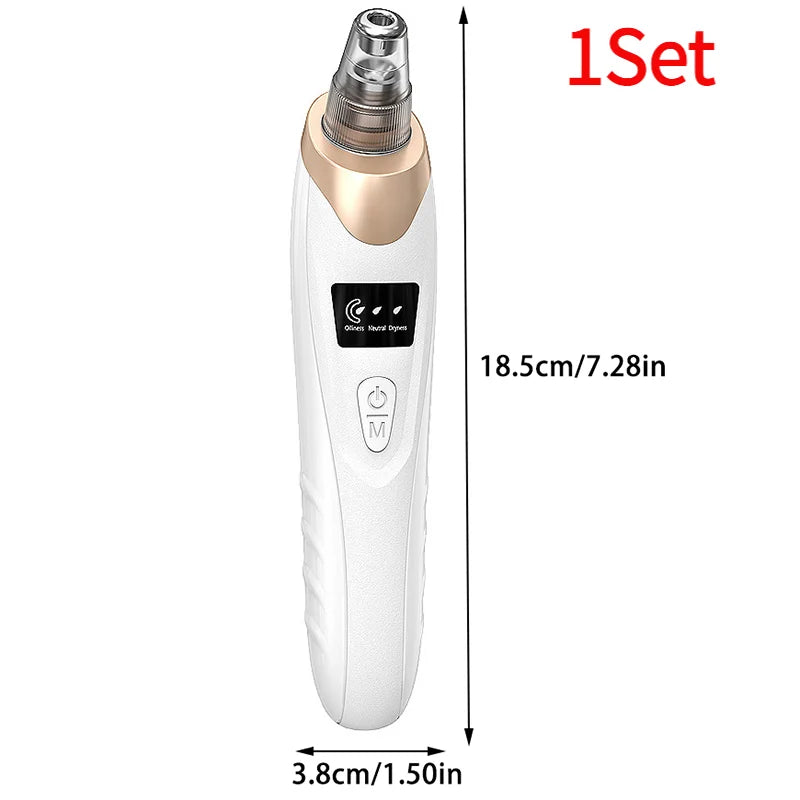 1Set Electric Blackhead Remover Vacuum Cleaner Black Spot Removal Facial Deep Cleansing Pore Cleaner Machine Face Skin Care Tool