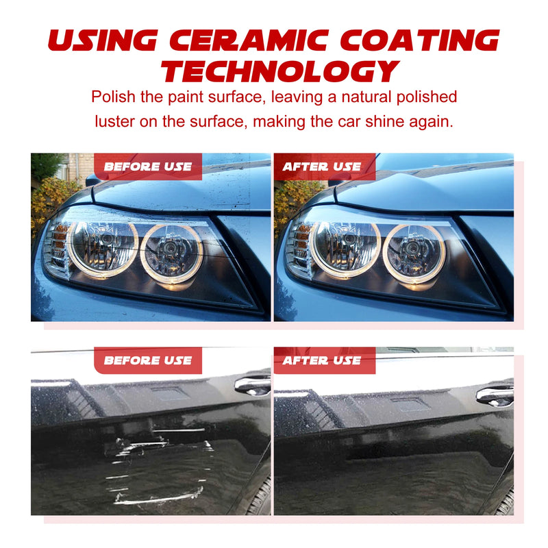 Graphene Nano Ceramic Car Coating Kit - Universal Professional Car Beauty High Gloss Car Paint Protection Long-Lasting Gloss