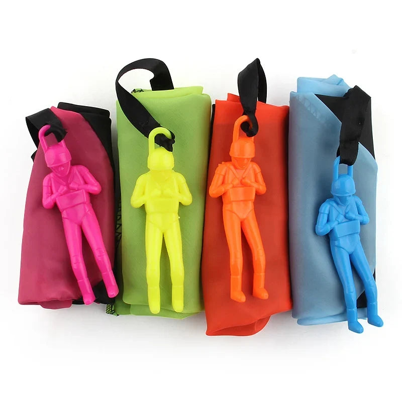 4-Piece Mini Parachute Toy Set – Hand-Throwing Outdoor Toys for Kids