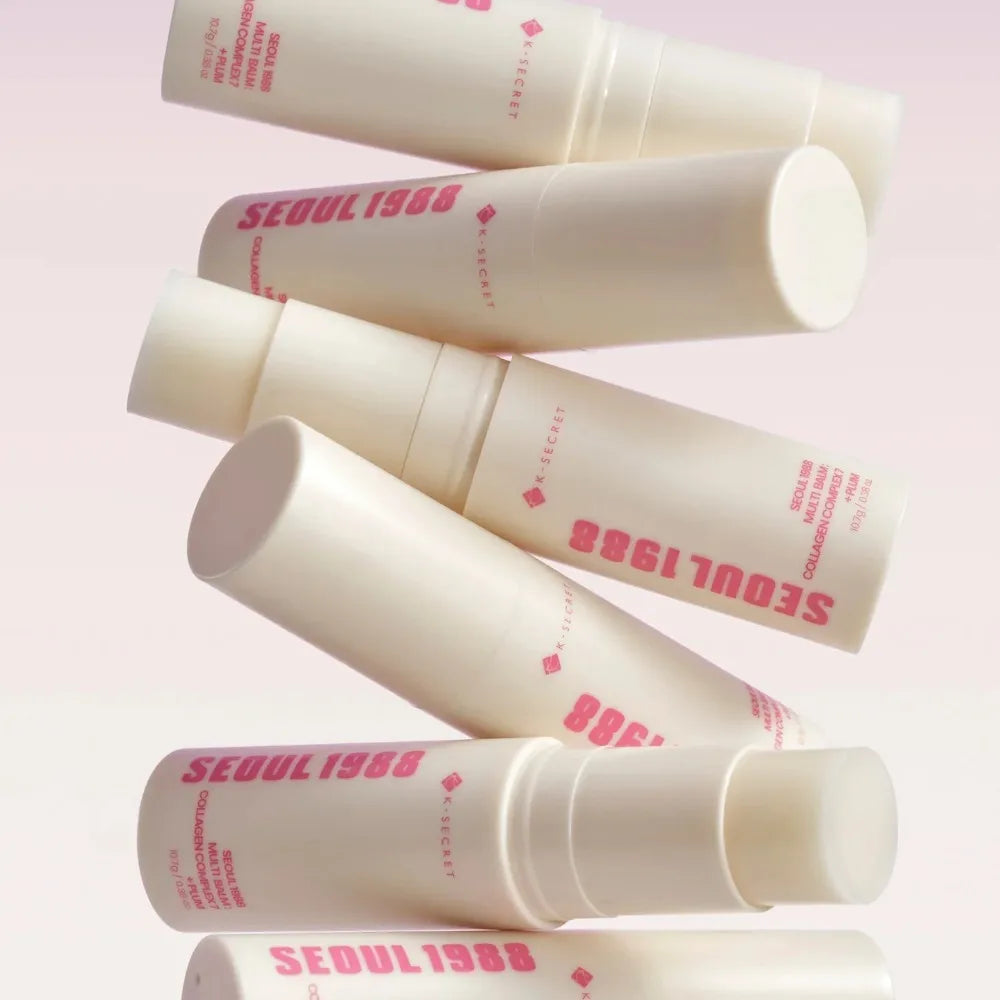 SEOUL 1988 Multi‑Balm Collagen Complex 7 Plum Stick Hydrate Dry Skin Improve Skin Firmness Portable Facial Moisturizing Balm