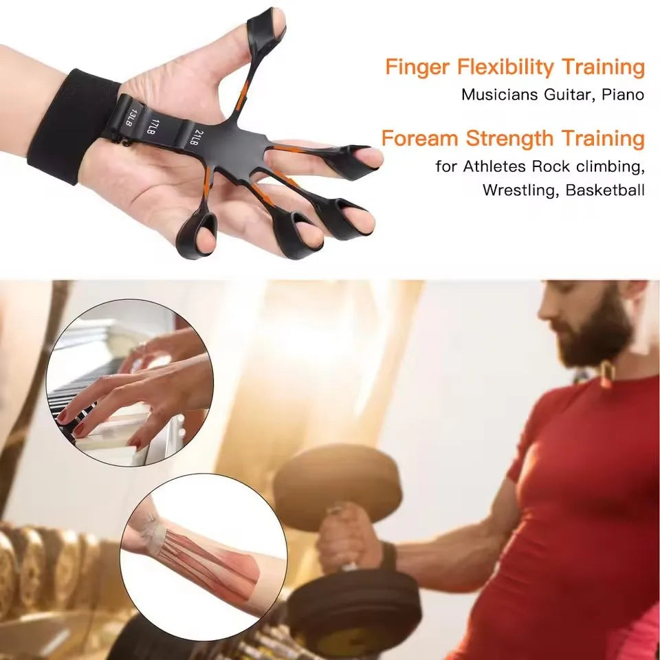 Hand Grip Finger Trainer Strengthener Adjustable Power Training Home Fitness Equipment Climber Finger & Grip Training Gear