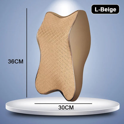 3D Memory Foam Car Seat Headrest Pillow for Head & Neck Support