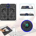 Foot Massger 8 Modes 19 Level Electric Foot Massager Pad Strength Lightweight Relieve Foot Pressure Strength Lightweight