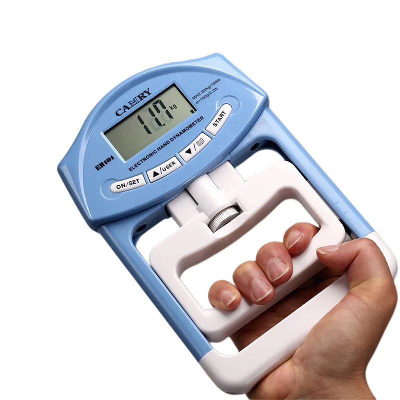 Digital Electronic Hand Dynamometer 90kg/200lbs Counting Gripper Hand Grips Strengthener Measurement Meter Auto Capturing Power