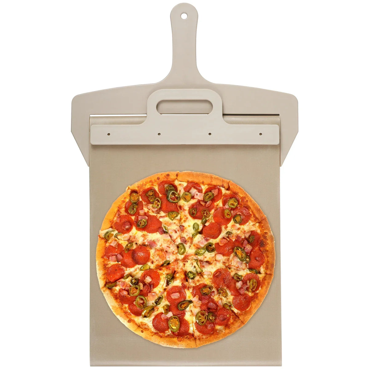 Non-Stick Portable Pizza Shovel with High-Temperature Cloth Slider Kitchen Paddle for Easy Sliding