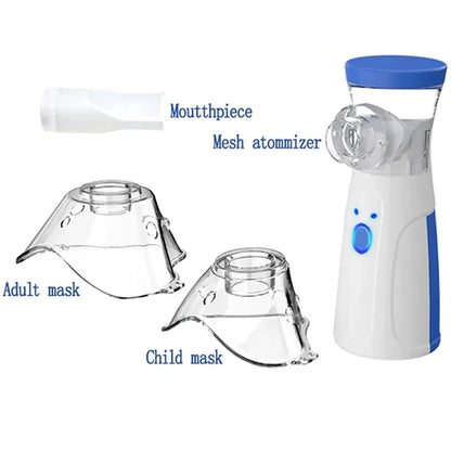 Portable Mesh Nebulizer, Handheld Silent Inhaler, Fine Mist Nebulizer