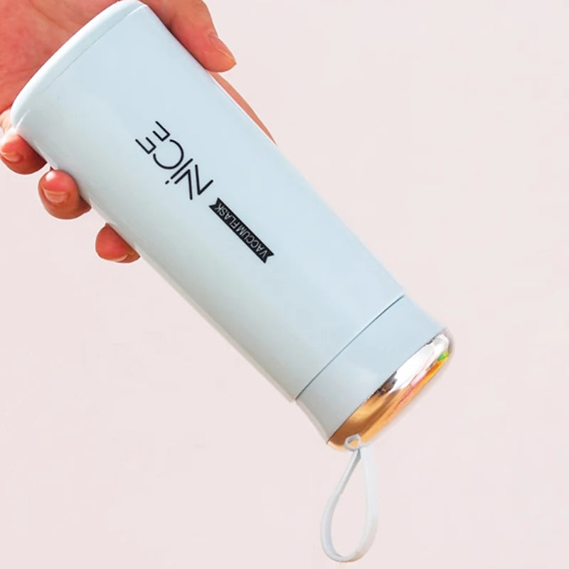 Portable Travel Insulated Cup Double Glass Car Cap Coffee Thermos Flask Cold Drink Cup Thermos Cup
