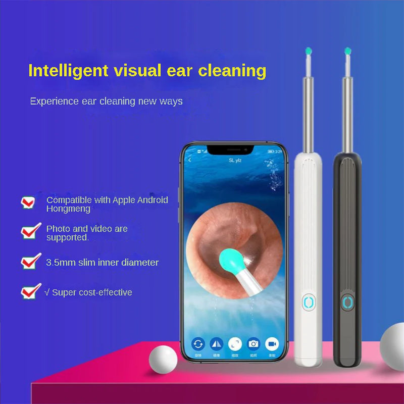 Smart Visual Ear Cleaner NE3 High Precision Ear Wax Removal Tool with Camera LED Light Wireless Otoscope Smart Ear Cleaning Kit