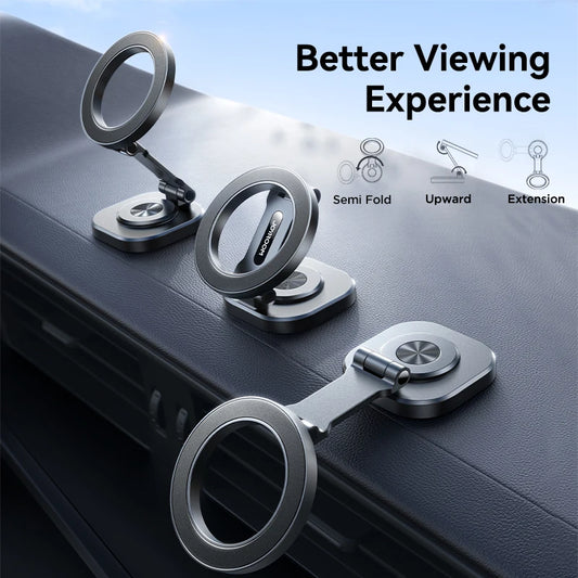JOYROOM Magnetic Car Phone Holder, 360° Rotation Foldable Phone Mount
