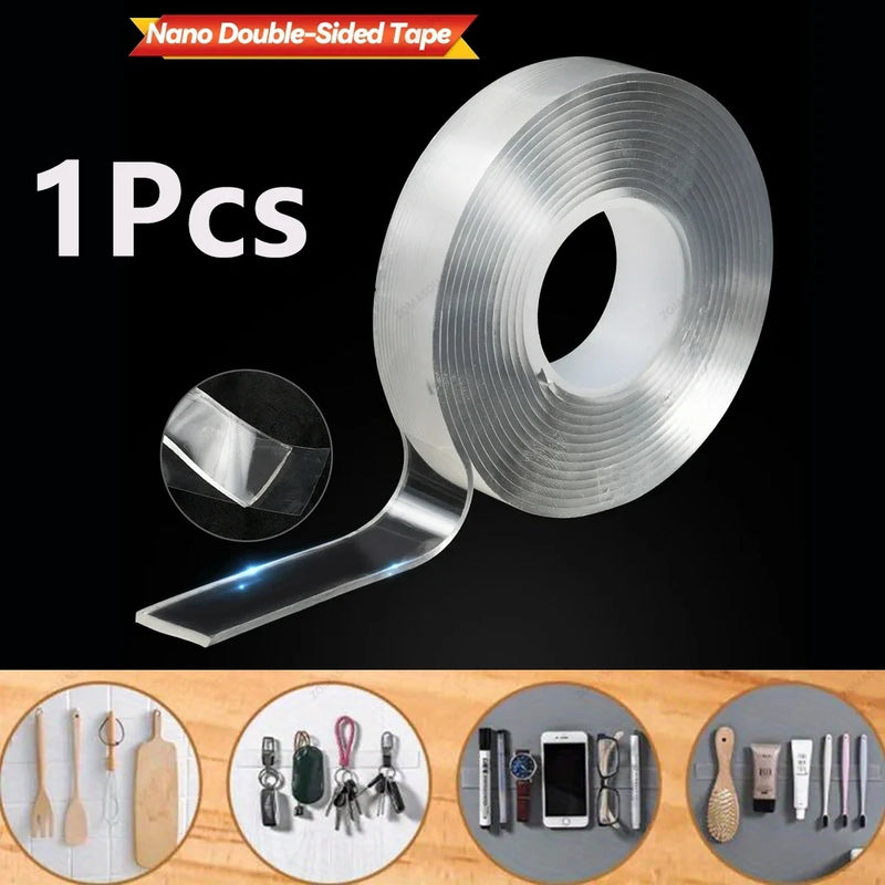 Nano Tape Super Strong Double Tape Sided Waterproof Transparent Tape Extra Strong Adhesive Non-slip Tape for Kitchen Bathroom