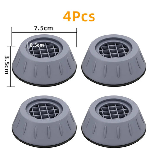 4Pcs Anti Vibration Pads, Washing Machine Feet Pads, Non-Slip Waterproof Floor Mats