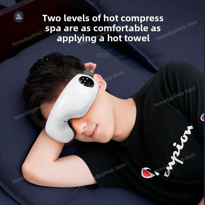 Home Use Smart Eye Massager  Rechargeable Heated Eye Care Device with Airbag Vibration massage vibrators migraine face massagers