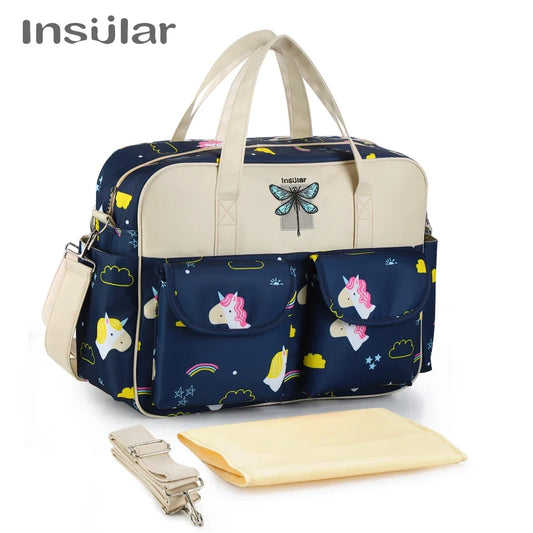 Waterproof Diaper Bag for Baby – Large Capacity Multifunctional Travel and Stroller Bag