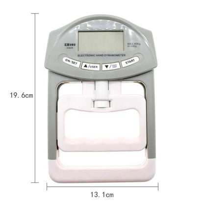 Digital Hand Dynamometer 90kg/200lb | Electronic Grip Strength Tester with Counting & Auto Capture