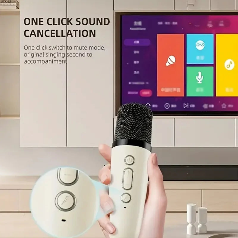 Portable Wireless Karaoke Speaker with Dual Microphones – Kids Singing System