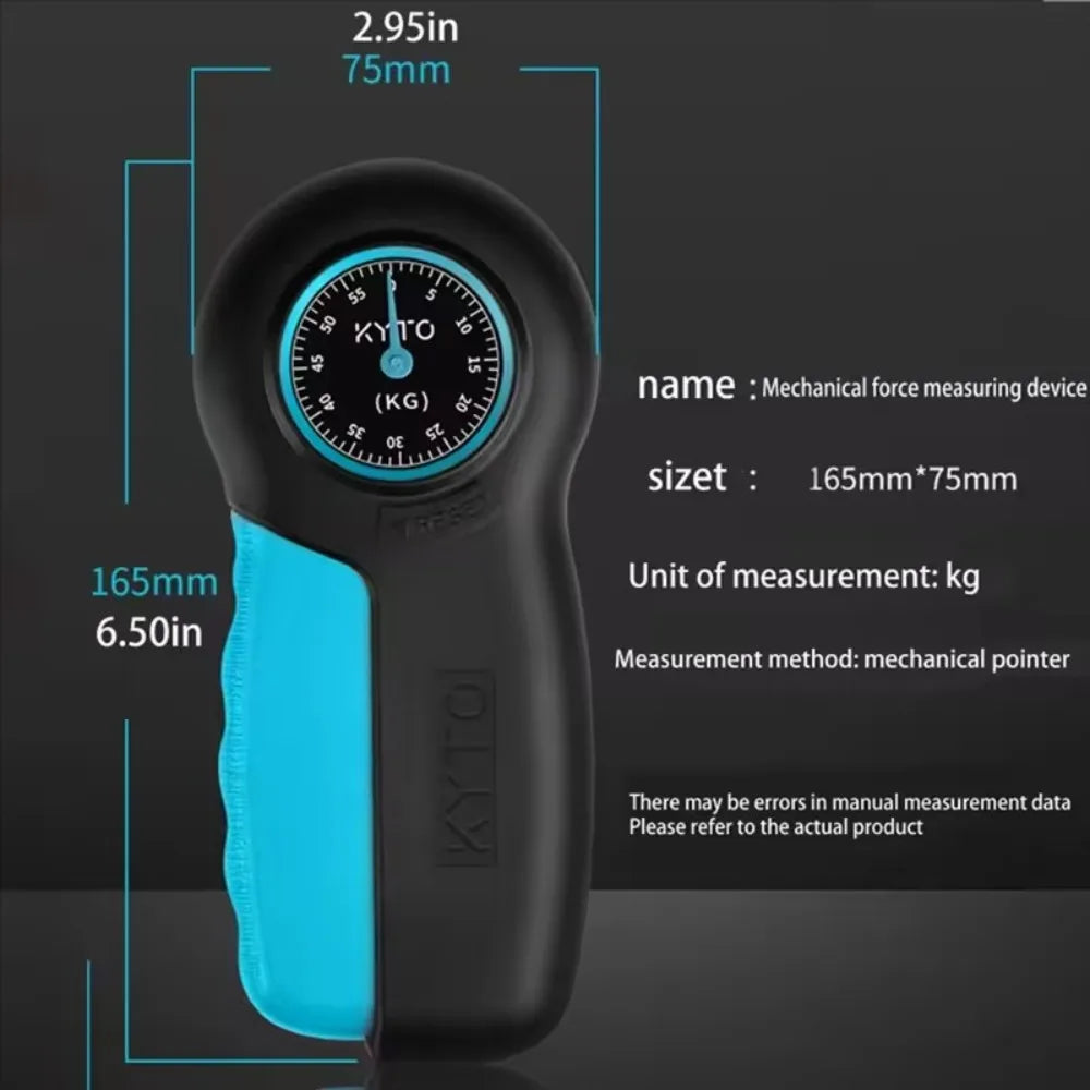 Digital Hand Grip Strengthener with Force Gauge – 0–55 kg