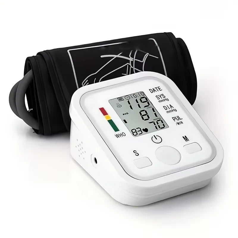 HUBLIZER Automatic Blood Pressure Monitor Upper Arm BP Testing Kit Digital Sphygmomanometer Tonometer for Home Medical Use