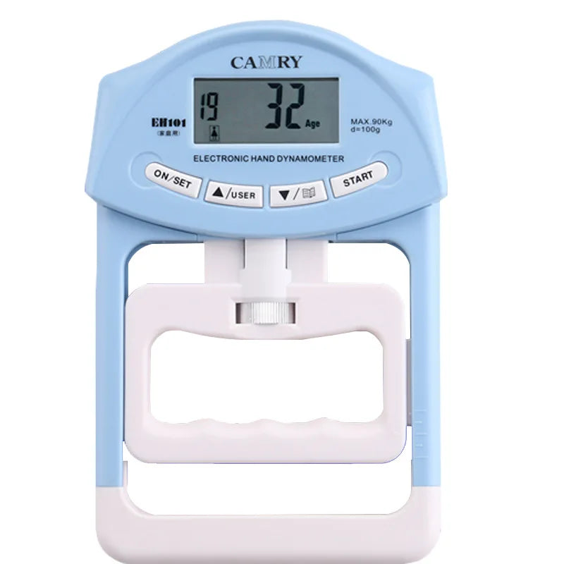 Digital Electronic Hand Dynamometer 90kg/200lbs Counting Gripper Hand Grips Strengthener Measurement Meter Auto Capturing Power