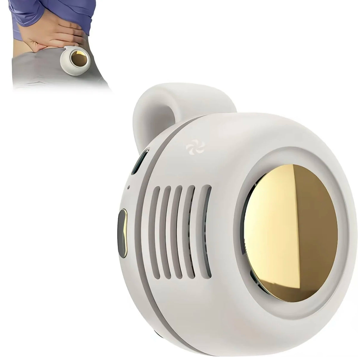 Portable Mini Bladeless Fan – 3-Speed Adjustable Wearable Cooling Fan