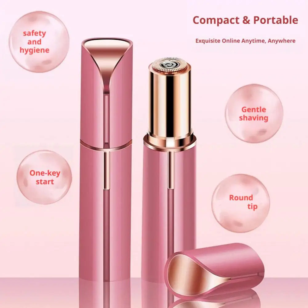 Lipstick‑Shaped Electric Hair Remover Portable Women Facial Hair Removal Device Painless Gentle Shaving Mini Waterproof Razor