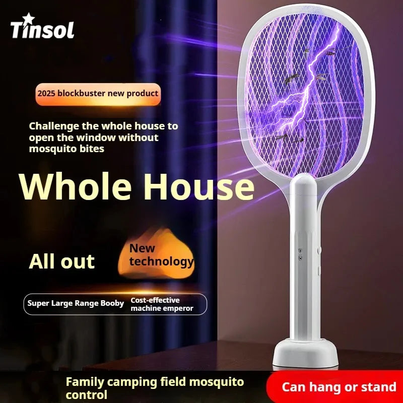 2 in 1 Electric Mosquito Killer Mosquito Lamp with Violet Light Mosquito Trapping USB Rechargeable Portable Mosquito Killer