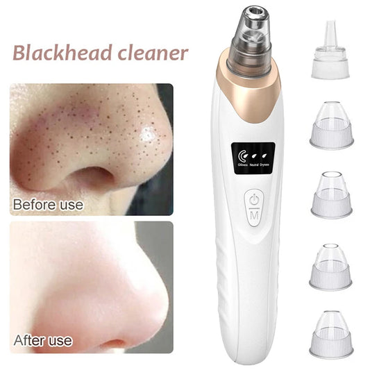 1Set Electric Blackhead Remover Vacuum Cleaner Black Spot Removal Facial Deep Cleansing Pore Cleaner Machine Face Skin Care Tool