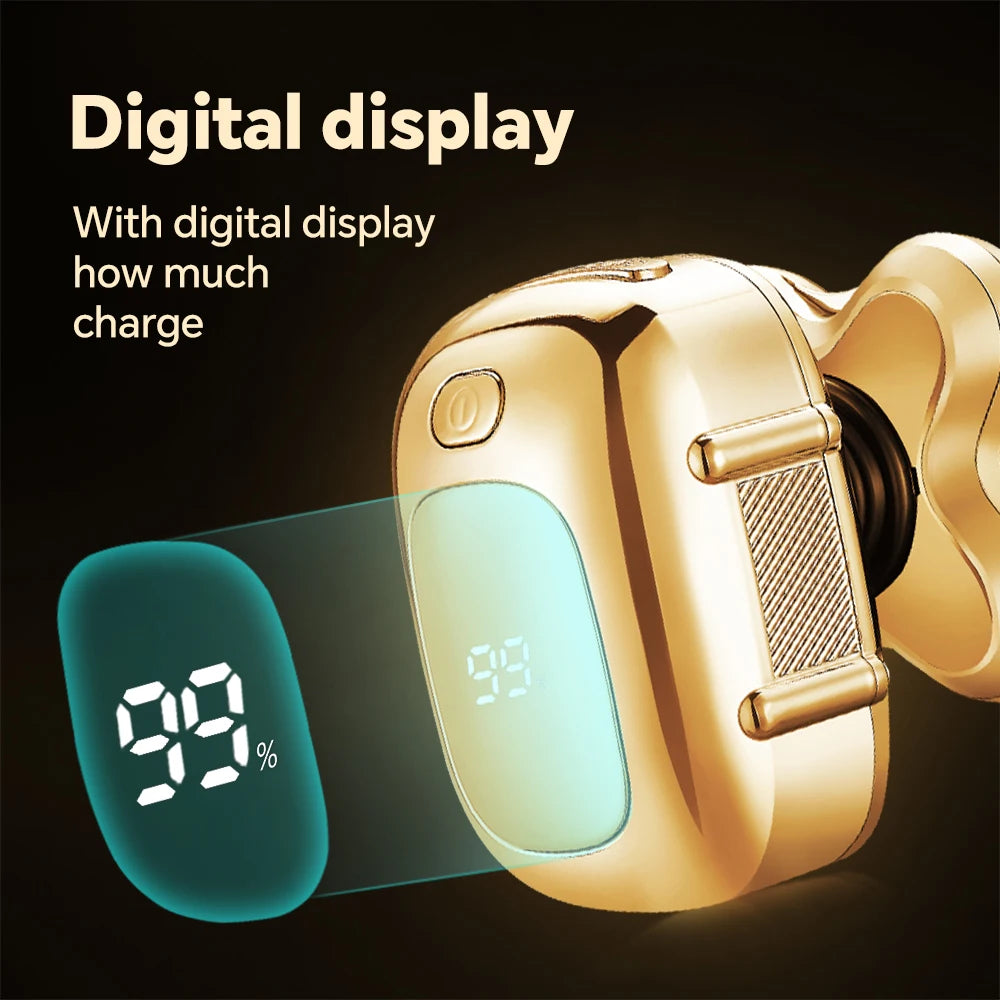 USB charging, five speed electric bald shaver, men's multifunctional trimmer