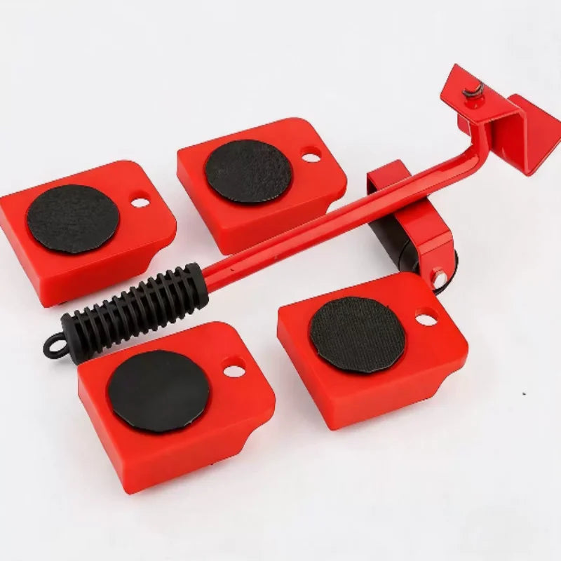 Heavy-Duty Moving Rollers 2/4/5 Pieces Smooth Glide Sliders for Furniture Lifting and Moving