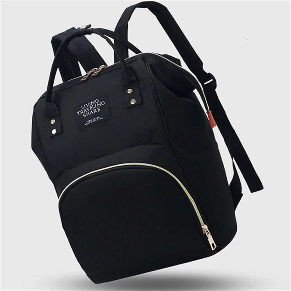 Fashionable and Multifunct Mummy Bag Large Capacity Storage Backpack Baby Bottle Insulation Storage Bag Diaper Organize Backpack